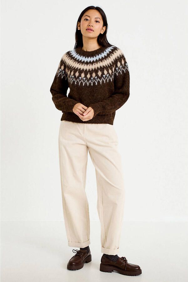 Cache barrel broek ecru - Foto 3