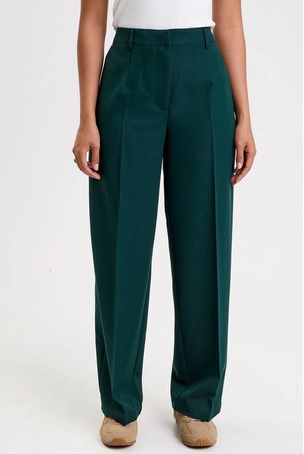 Cache barrel high waist pantalon donkergroen