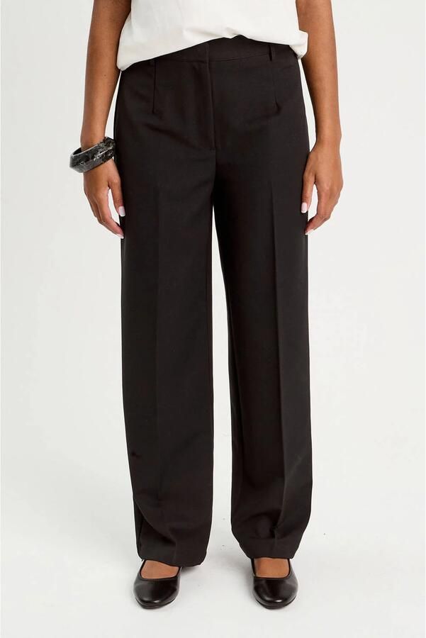 Cache barrel high waist pantalon zwart