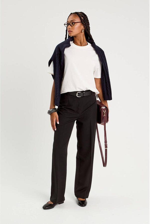 Cache barrel high waist pantalon zwart - Foto 2