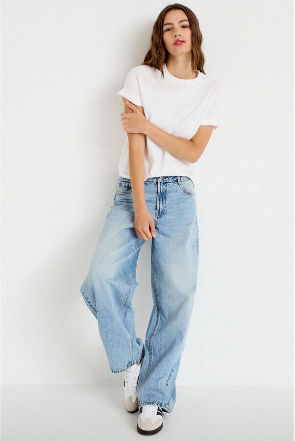 Cache barrel jeans lichtblauw - Foto 3