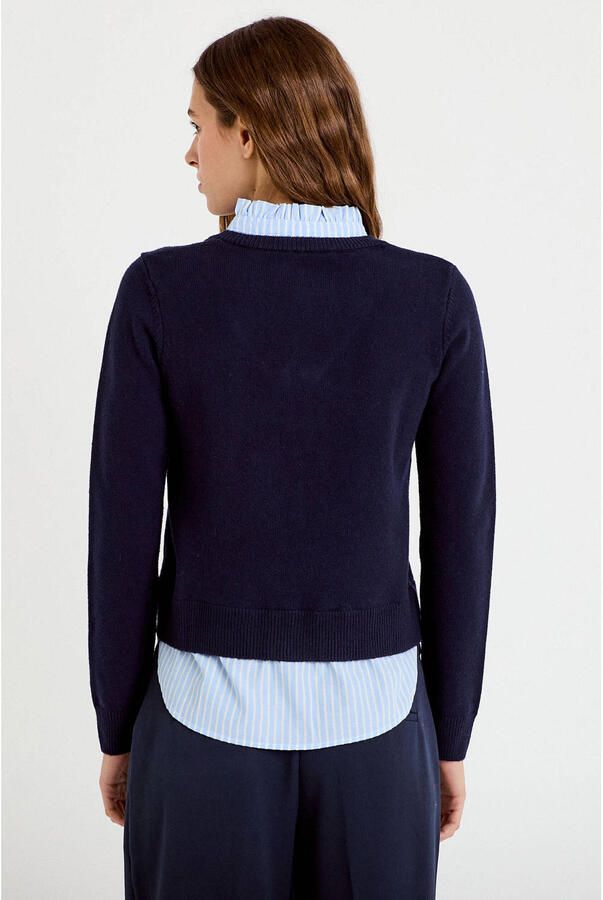 Cache barrel pantalon donkerblauw - Foto 3