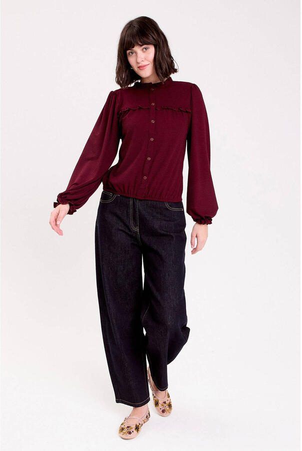 Cache blouse donkerrood - Foto 2