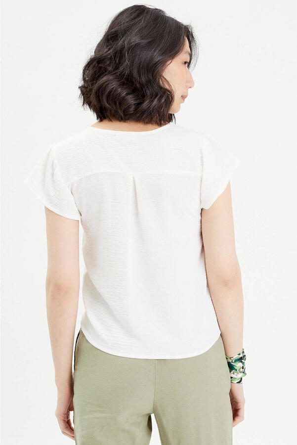 Cache blouse ecru - Foto 2