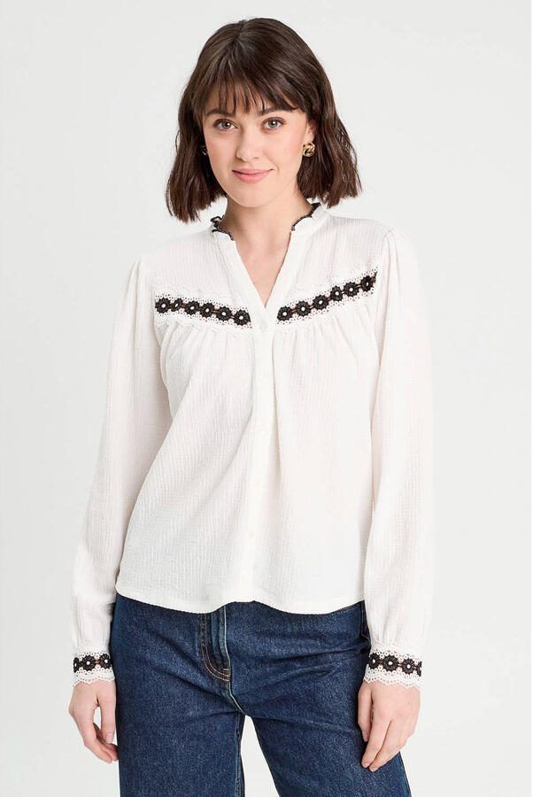 Cache blouse ecru