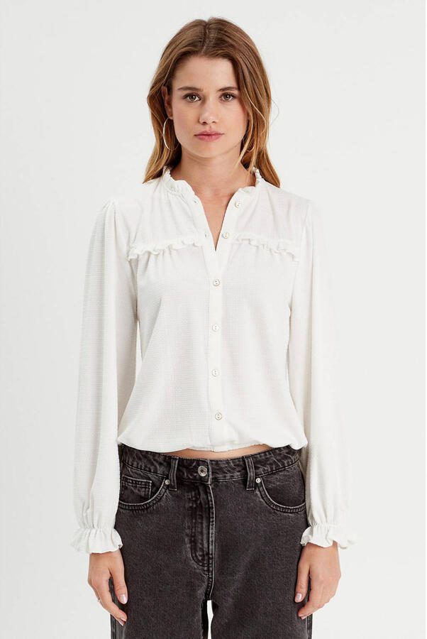 Cache blouse ecru