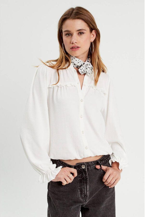 Cache blouse ecru - Foto 3