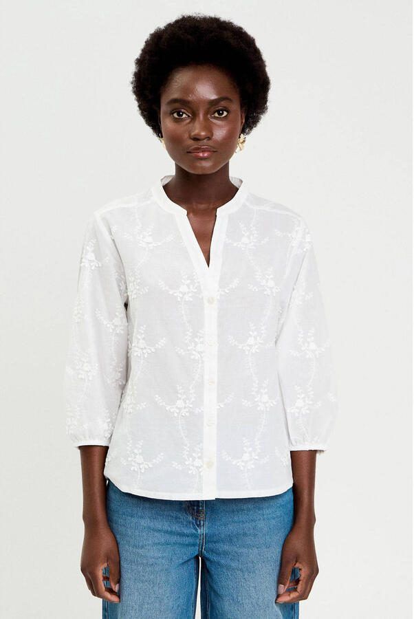 Cache blouse ecru