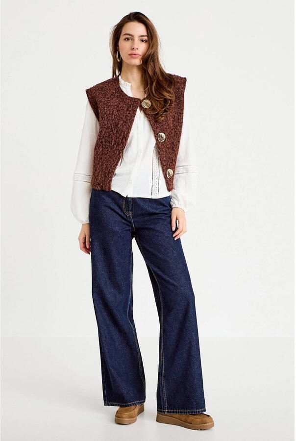 Cache blouse ecru - Foto 2