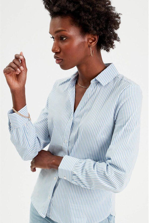 Cache blouse lichtblauw - Foto 2
