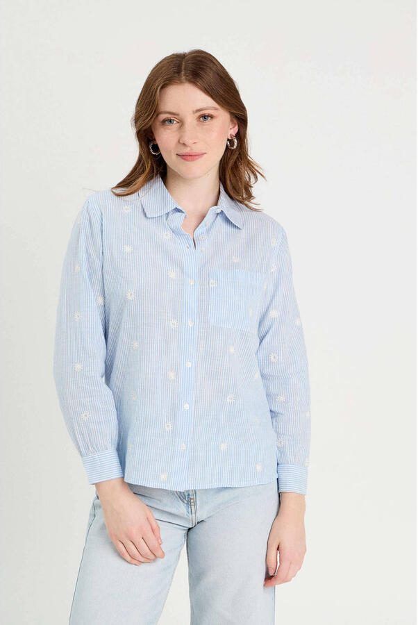 Cache blouse lichtblauw