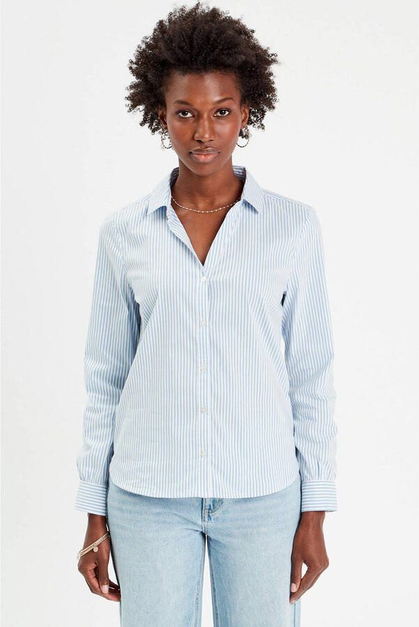 Cache blouse lichtblauw - Foto 3