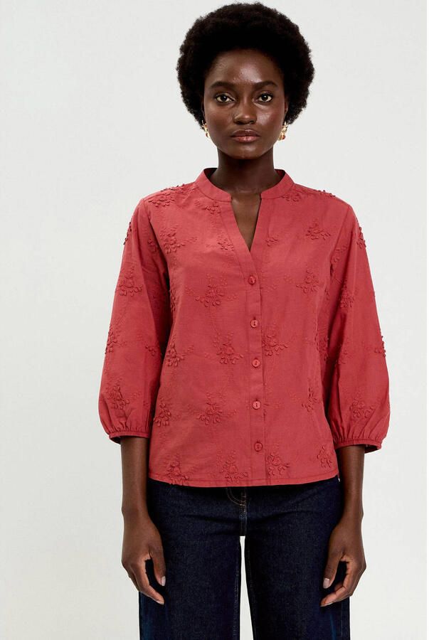 Cache blouse rood - Foto 3