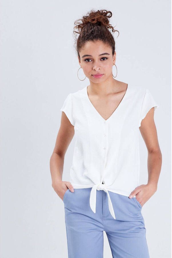 Cache blouse wit