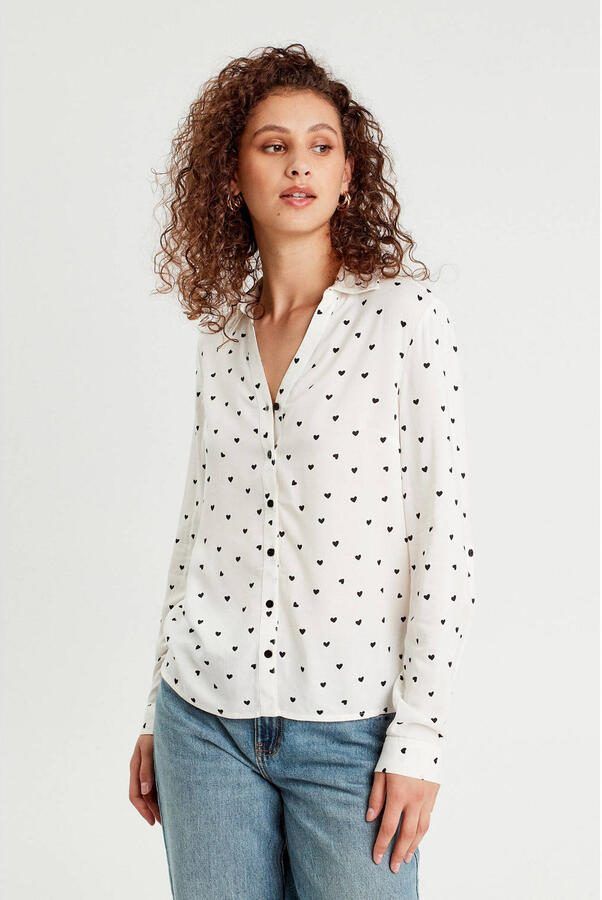 Cache blouse wit