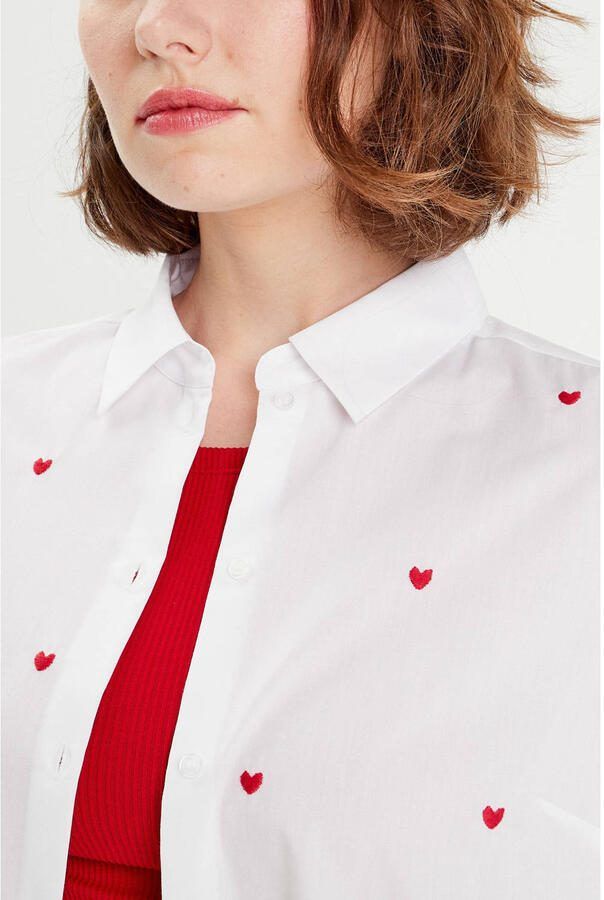 Cache blouse wit met hartjes - Foto 2