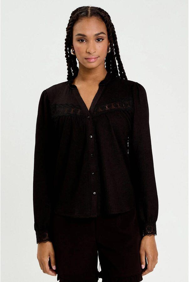 Cache blouse zwart