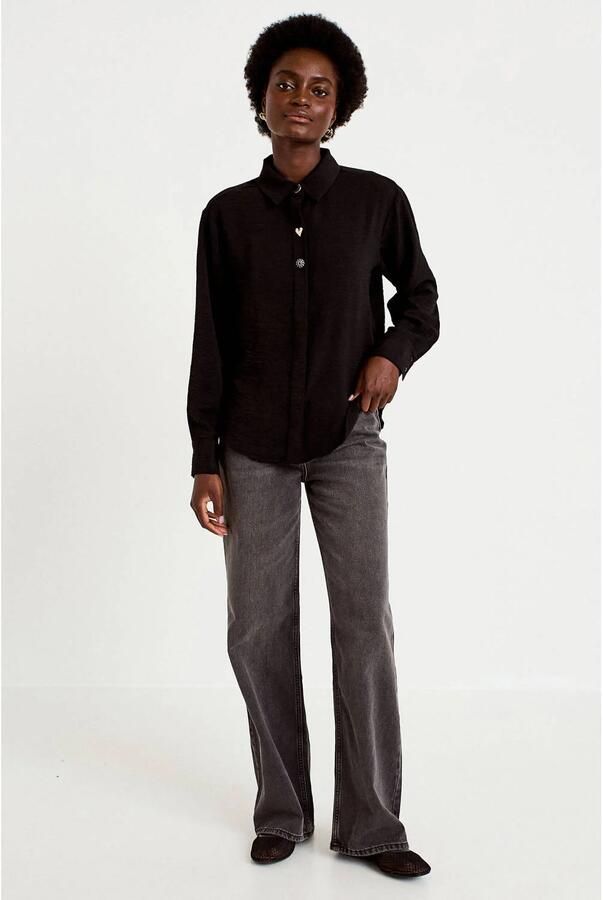 Cache blouse zwart - Foto 3