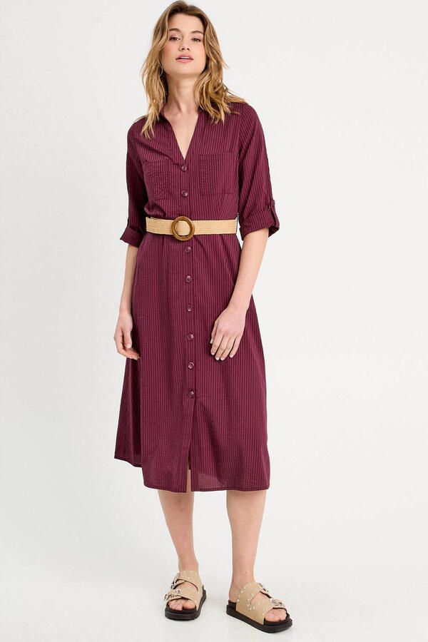 Cache blousejurk donkerrood