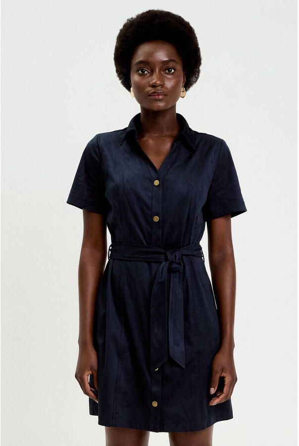 Cache blousejurk marineblauw
