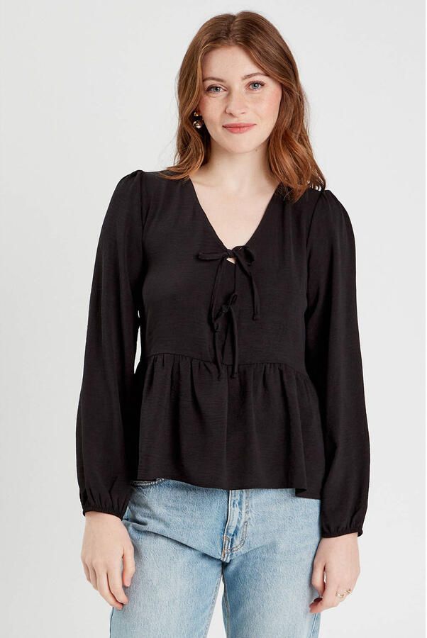 Cache blousetop zwart - Foto 3