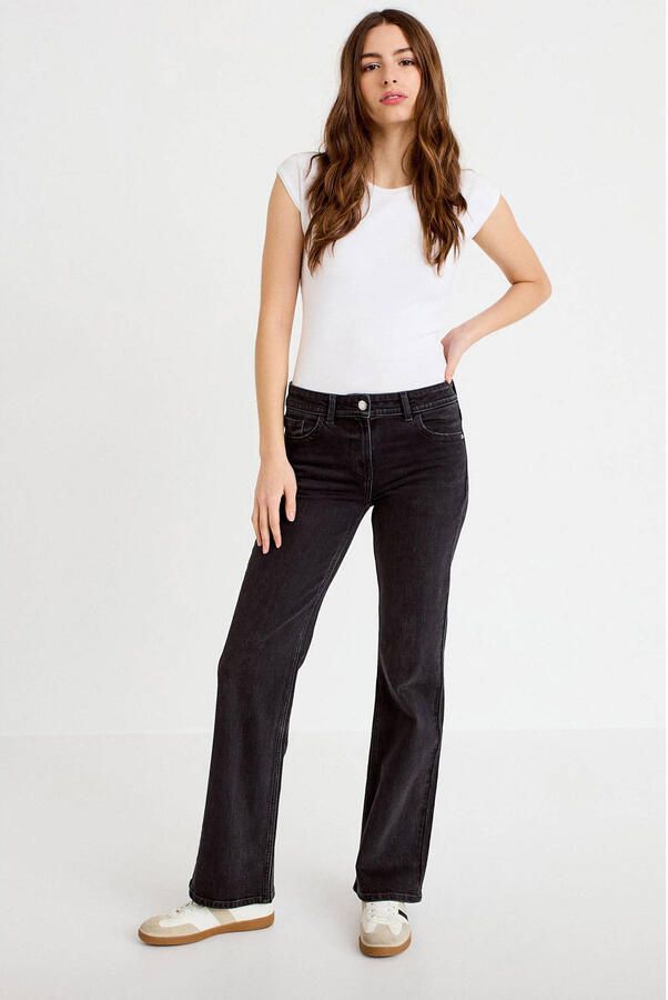 Cache bootcut jeans black denim - Foto 3