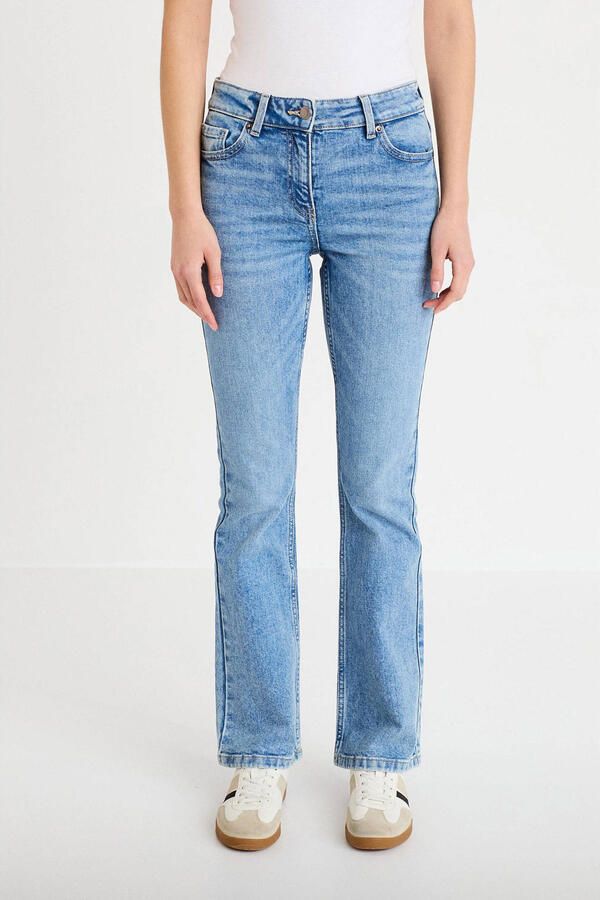 Cache bootcut jeans light blue