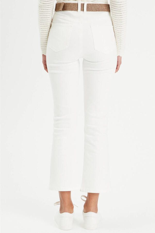 Cache bootcut jeans wit