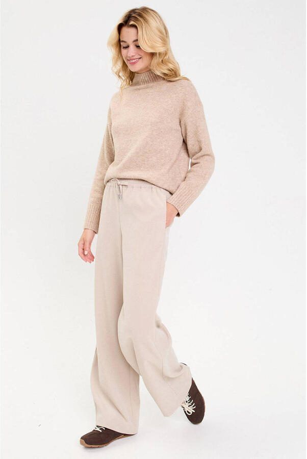 Cache bootcut regular waist casual broek beige - Foto 2