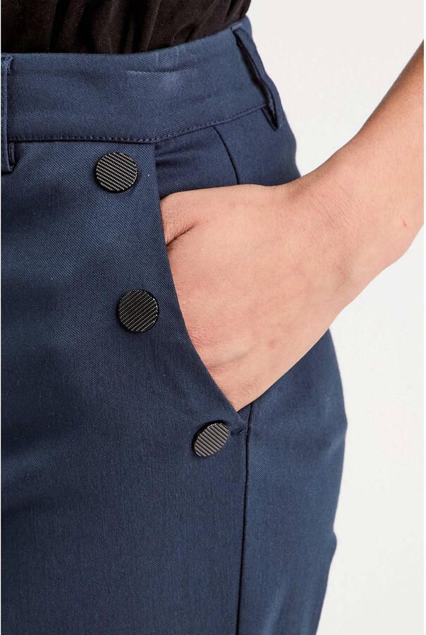 Cache bootcut regular waist casual broek marineblauw - Foto 2
