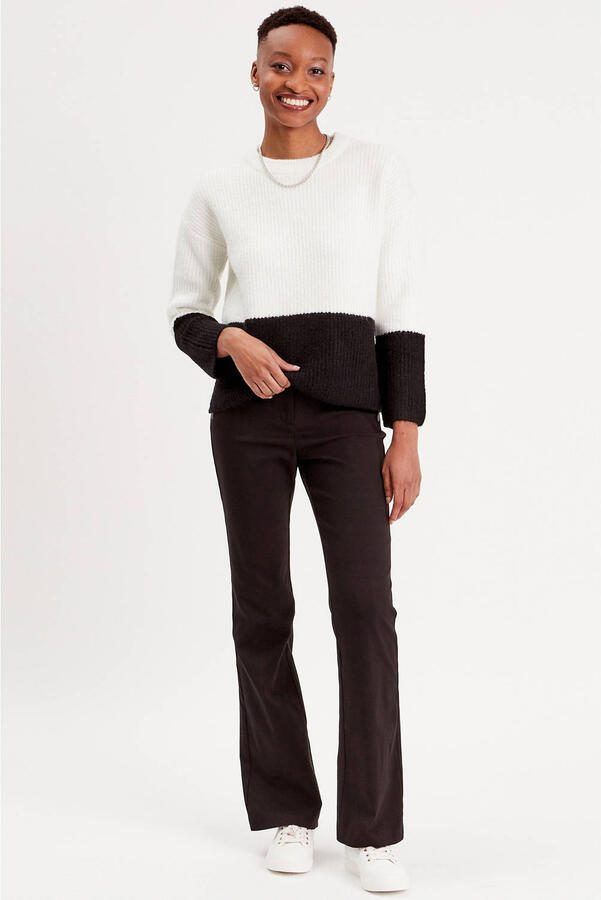 Cache bootcut regular waist casual broek zwart - Foto 2