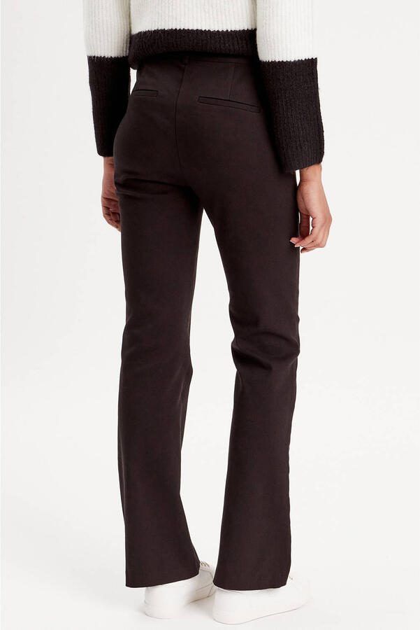Cache bootcut regular waist casual broek zwart - Foto 3