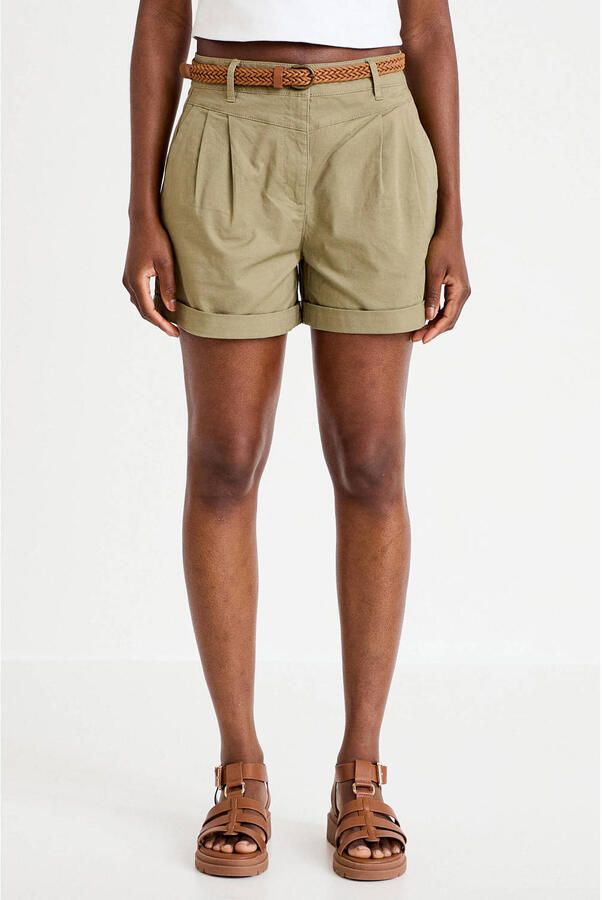 Cache casual short kakigroen - Foto 3