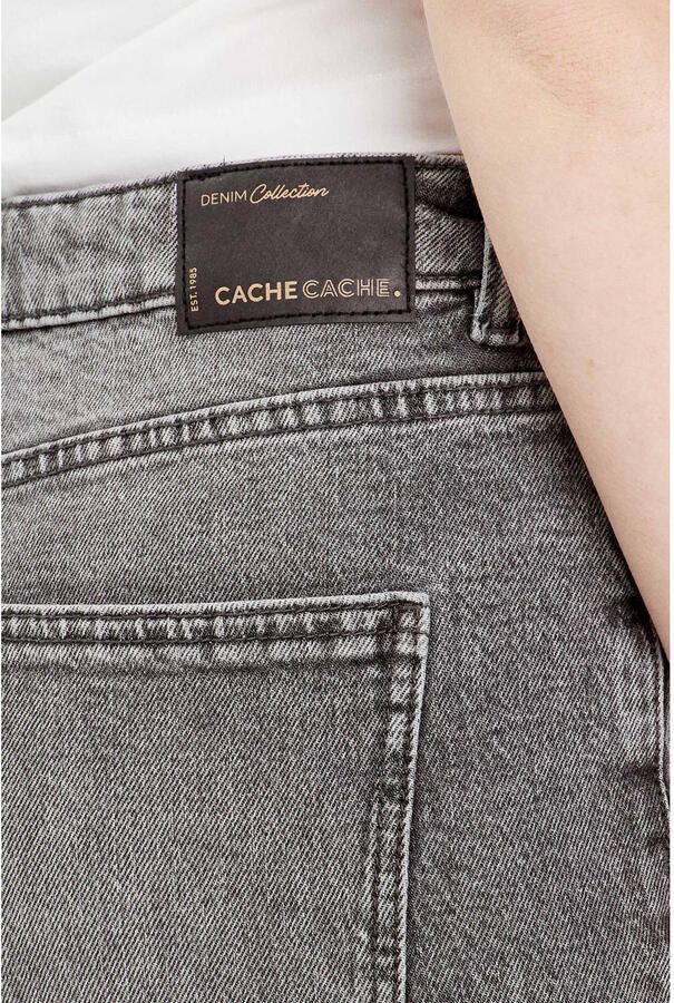 Cache cropped high waist straight jeans grey - Foto 2
