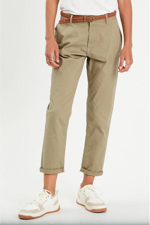 Cache cropped regular fit chino kaki - Foto 2
