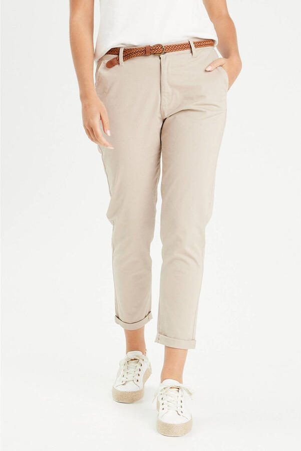 Cache cropped regular fit chino beige - Foto 2