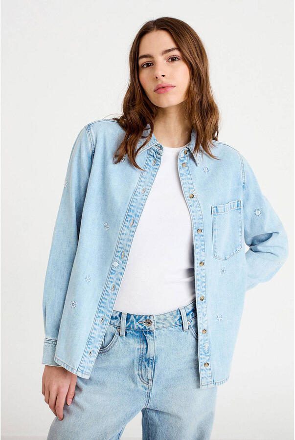 Cache denim blouse light blue denim - Foto 2
