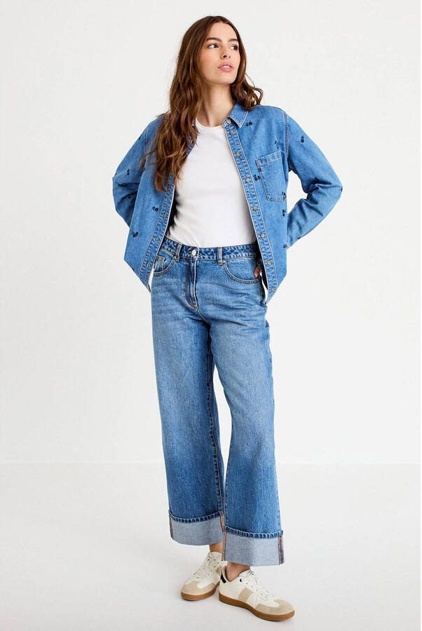 Cache denim blouse medium blue denim - Foto 2