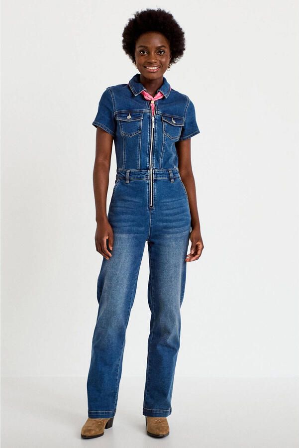 Cache denim jumpsuit mediumblauw