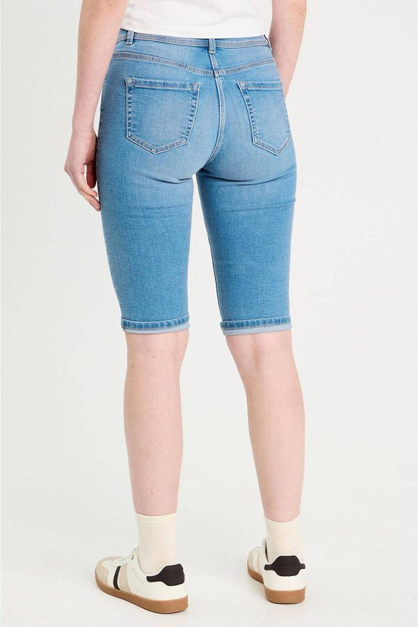 Cache denim slim regular waist short medium blue denim - Foto 2
