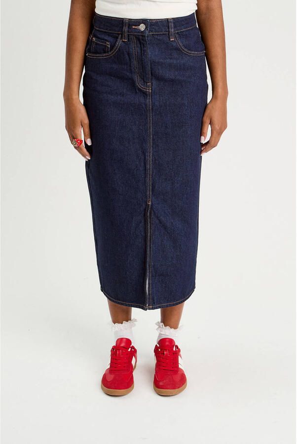 Cache denim spijkerrok donkerblauw