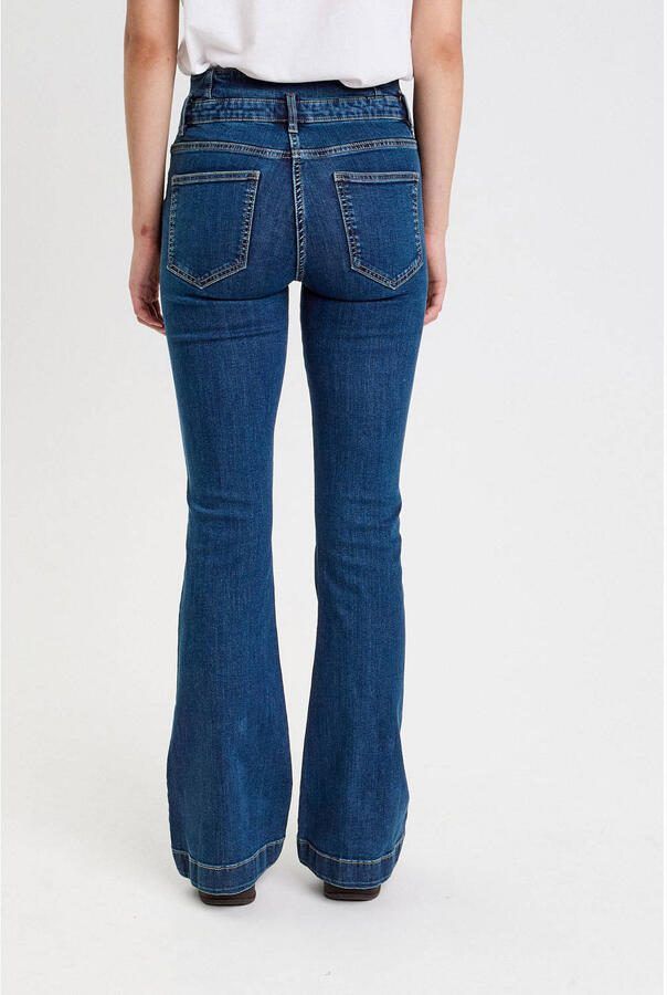 Cache flared jeans medium blue denim - Foto 2