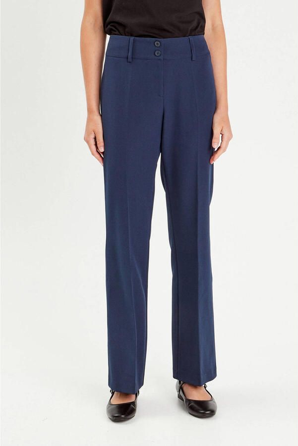 Cache flared regular waist pantalon marineblauw