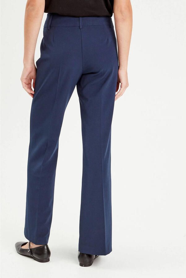 Cache flared regular waist pantalon marineblauw - Foto 3
