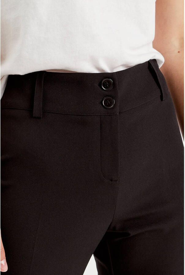 Cache flared regular waist pantalon zwart - Foto 2