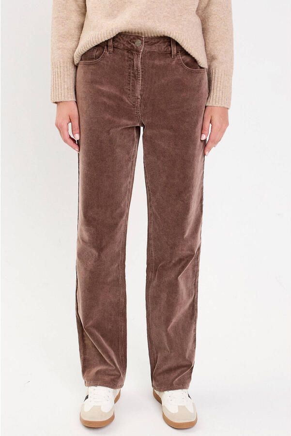 Cache fluwelen bootcut casual broek bruin