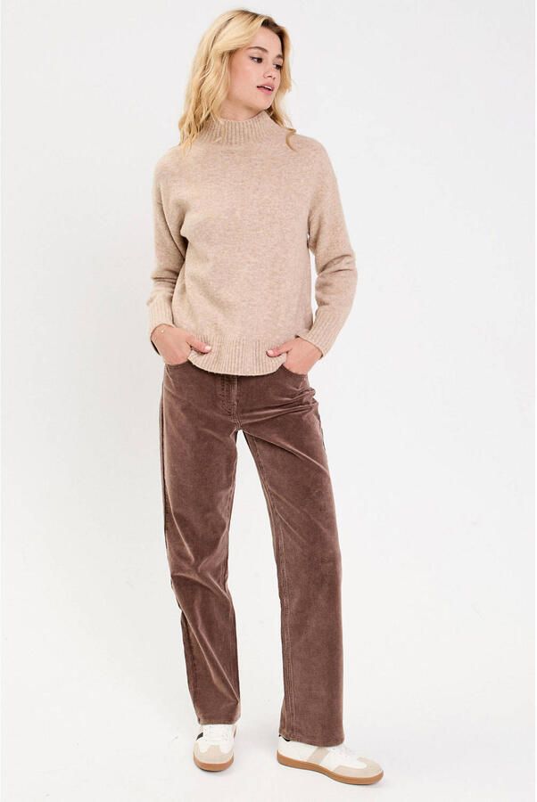 Cache fluwelen bootcut casual broek bruin - Foto 2