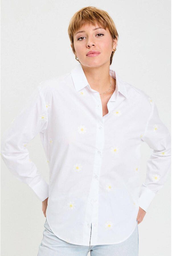Cache gebloemde blouse wit - Foto 3