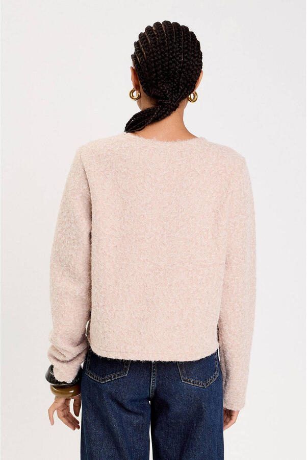 Cache gebreid vest beige - Foto 2