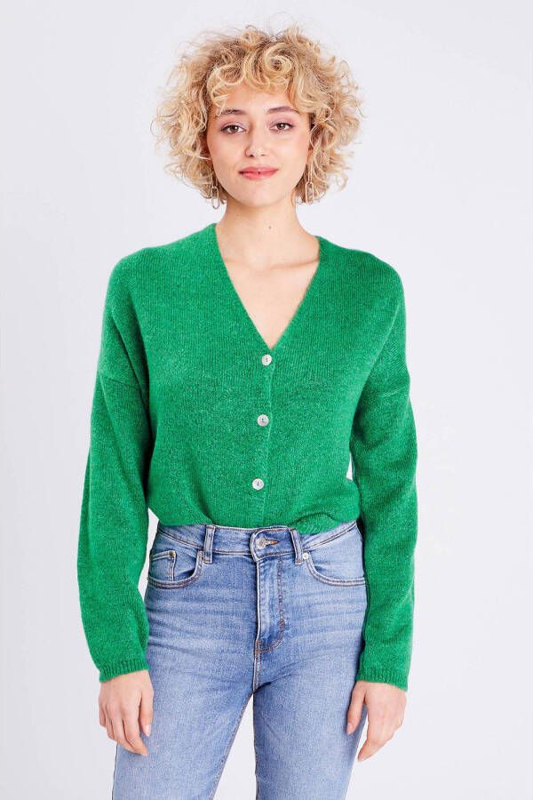Cache gebreid vest groen